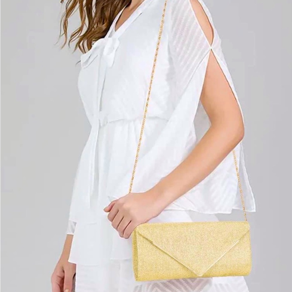 Elegant Gold Clutch Bag
